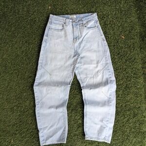 Kensie Jeans The Jessica High Rise Barrel Jeans Light Wash Blue Womens Size 8/29